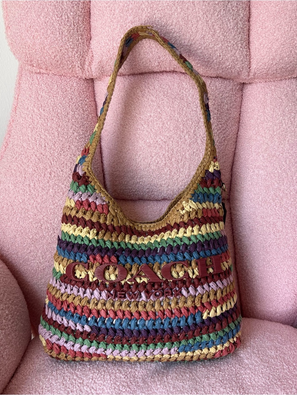 Coach Brooklyn Woven Shoulder Bag 28
